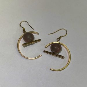 Beaded hoop earrings